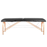 Klapp-massageliege wood komfort 2-teilig black