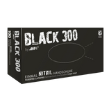 Nitrilhandschuhe mit Überlänge, schwarz, puderfrei, Black 300 Nitril 100Stk
