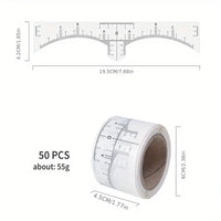 50 Stück / Box Menge Augenbrauenlineal