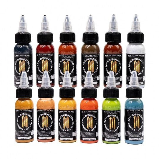 XTreme Ink Tattoofarbe - Rodrigo Lopes Monumental Color Set (12 x 30 ml)