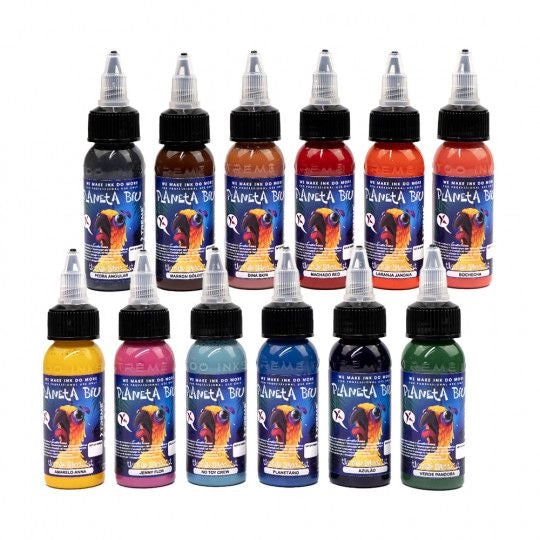 XTreme Ink Tattoofarbe - Planeta BIU New School Set (12 x 30 ml)