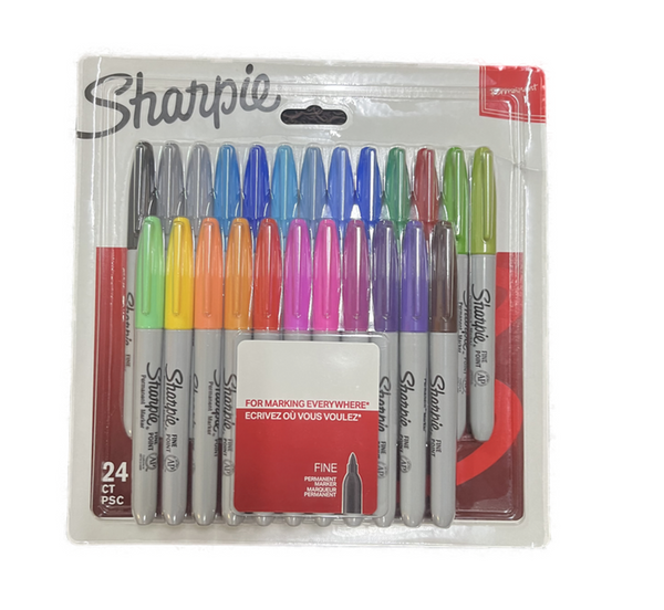 Sharpie Permanent Marker | Marker Stifte mit feiner Spitze | gemischte Farben | 24 Stück Market Set