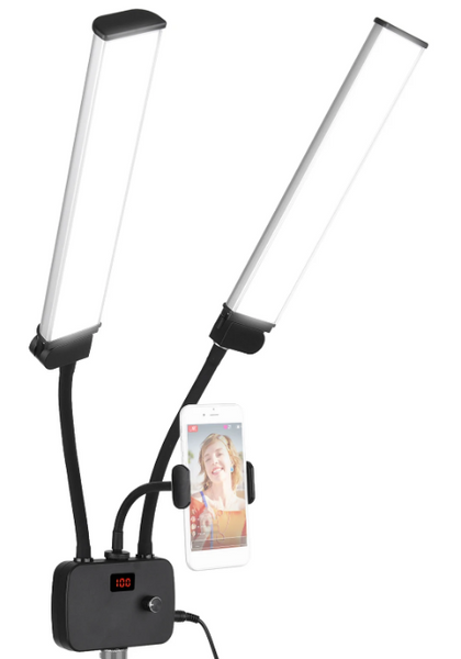 LED-Lampe für Wimpern und Make-up 3200-5600K 70cm - 200cm mit LED Display