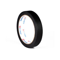 Black Beauty - Schwarzes Pflaster / Tape - 18mm x 25m / Kreppband Schwarz/ Klebeband