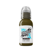 World Famous Limitless Tattoo Ink - Camo Green 30 ml