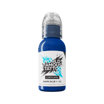 World Famous Limitless Tattoo Ink - Dark Blue 1 v2 30 ml