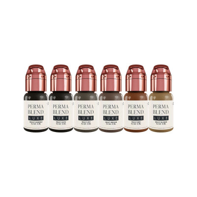 Perma Blend Luxe PMU-Tinte – Ready, Set, Go, vormodifiziertes Set, 6 x 15 ml