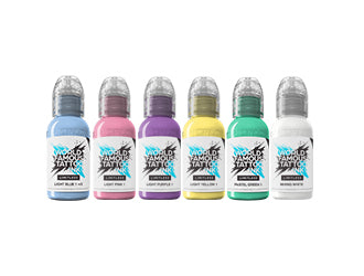 World Famous Limitless Tattoo Ink - Pastel Collection - 6x 30 ml Set