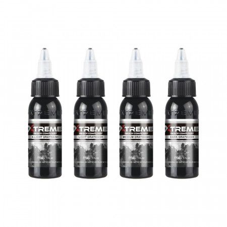 Xtreme Ink - Greywash Set - 4 x30 ml / 1OZ