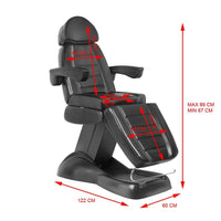 KOSMETISCHER ELEKTRISCHER STUHL. LUX SCHWARZ