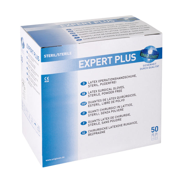 Expert Plus – Latex OP-Handschuhe steril 50 Paar in Box