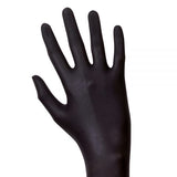 Unigloves Black Latex  Latexhandschuh schwarz puderfrei 100 Stück